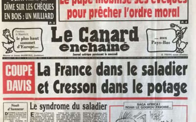 N° 3710 du Canard Enchaîné –  4 Décembre 1991