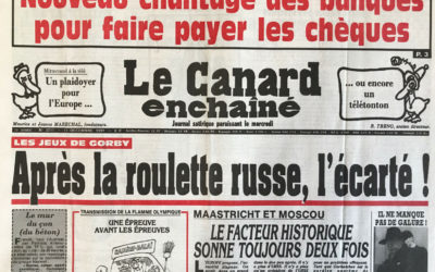 N° 3711 du Canard Enchaîné –  11 Décembre 1991