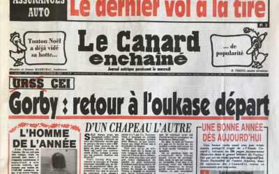 N° 3713 du Canard Enchaîné –  25 Décembre 1991