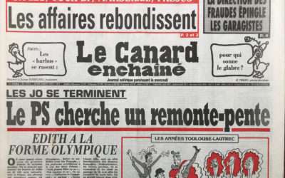 N° 3721 du Canard Enchaîné –  19 Février 1992