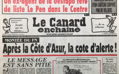 N° 3722 du Canard Enchaîné –  26 Février 1992
