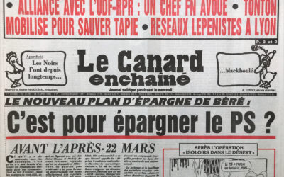 N° 3725 du Canard Enchaîné –  18 Mars 1992