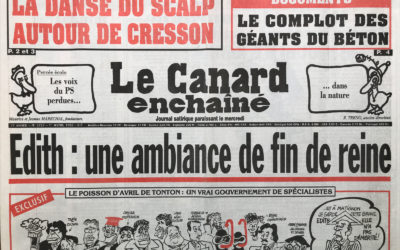 N° 3727 du Canard Enchaîné –  1 Avril 1992