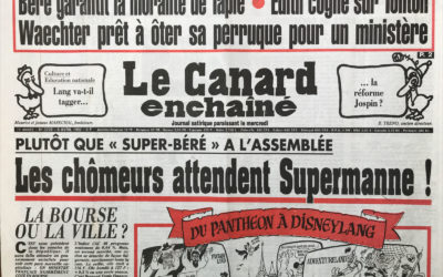 N° 3728 du Canard Enchaîné –  8 Avril 1992