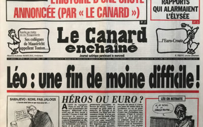 N° 3740 du Canard Enchaîné –  1 Juillet 1992