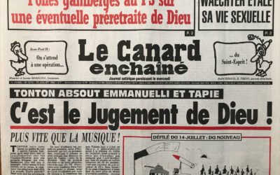 N° 3742 du Canard Enchaîné –  15 Juillet 1992