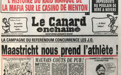 N° 3744 du Canard Enchaîné –  29 Juillet 1992
