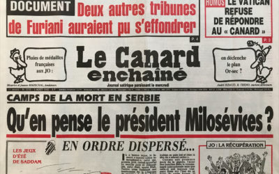 N° 3745 du Canard Enchaîné –  5 Août 1992