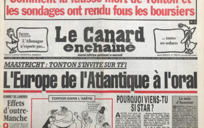 N° 3748 du Canard Enchaîné –  26 Août 1992
