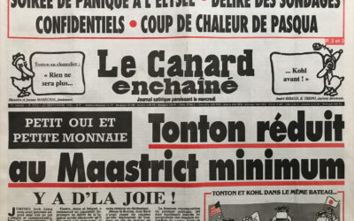 N° 3752 du Canard Enchaîné –  23 Septembre 1992