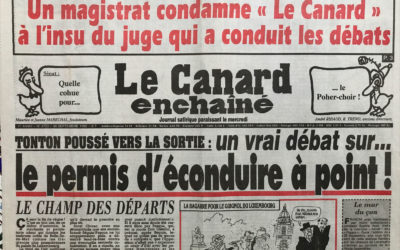 N° 3753 du Canard Enchaîné –  30 Septembre 1992