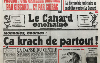 N° 3754 du Canard Enchaîné –  7 Octobre 1992
