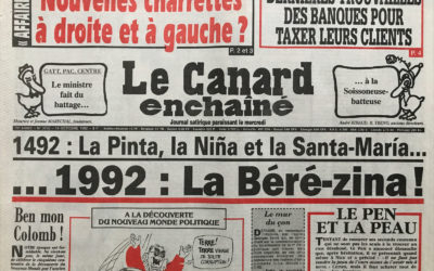 N° 3755 du Canard Enchaîné –  14 Octobre 1992