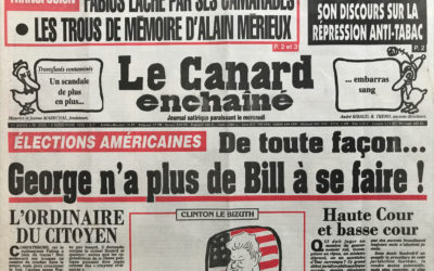 N° 3758 du Canard Enchaîné –  4 Novembre 1992