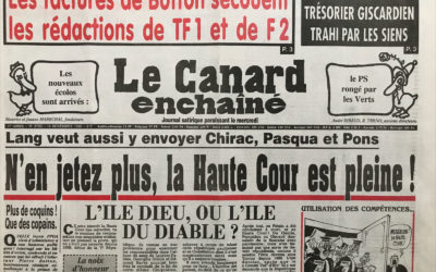 N° 3760 du Canard Enchaîné –  18 Novembre 1992