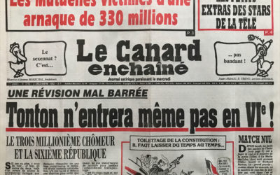 N° 3762 du Canard Enchaîné –  2 Décembre 1992