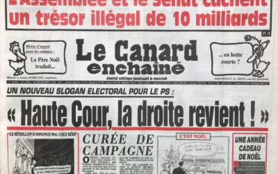 N° 3765 du Canard Enchaîné –  23 Décembre 1992