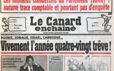 N° 3766 du Canard Enchaîné –  30 Décembre 1992