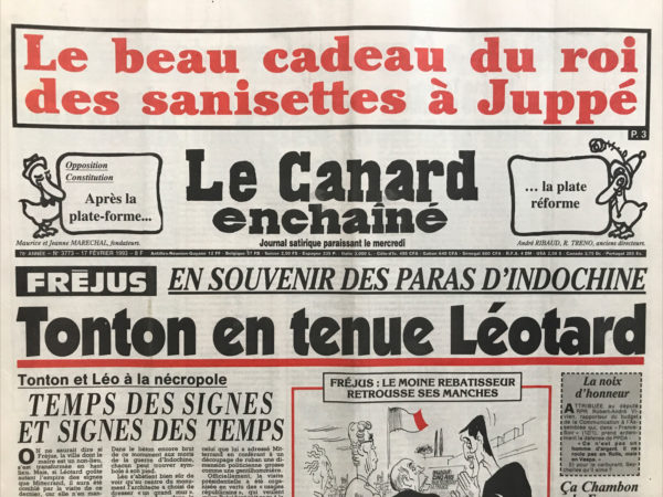 N° 3773 du Canard Enchaîné -  17 Février 1993