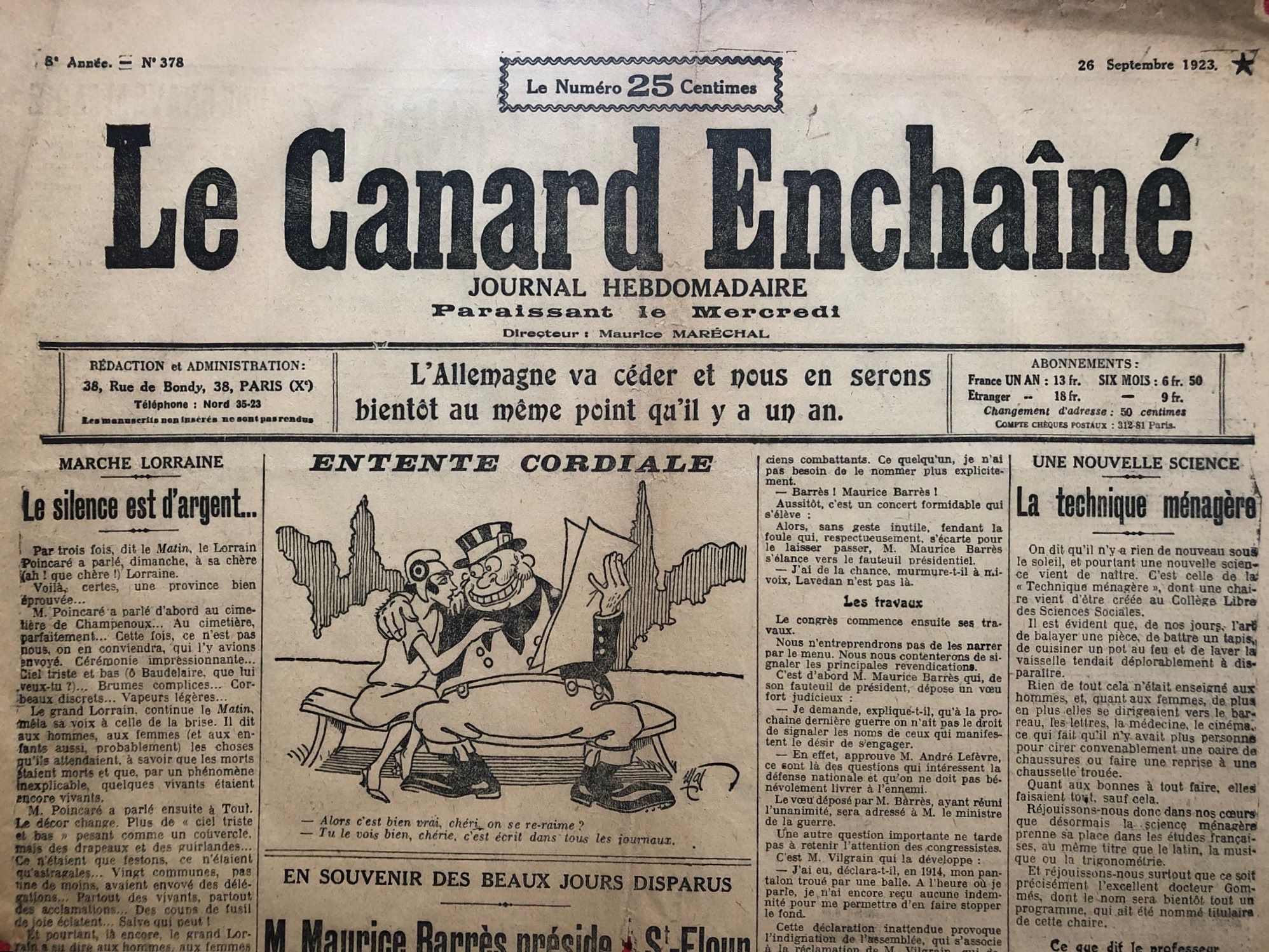 Couac ! | Acheter un Canard | Vente d'Anciens Journaux du Canard Enchaîné. Des Journaux Satiriques de Collection, Historiques & Authentiques de 1916 à 2004 ! | 378