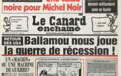 N° 3790 du Canard Enchaîné –  16 Juin 1993