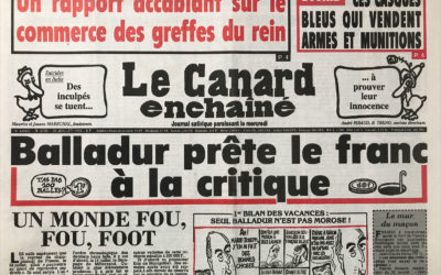 N° 3796 du Canard Enchaîné –  28 Juillet 1993