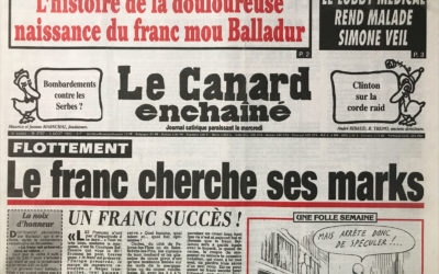 N° 3797 du Canard Enchaîné –  4 Août 1993