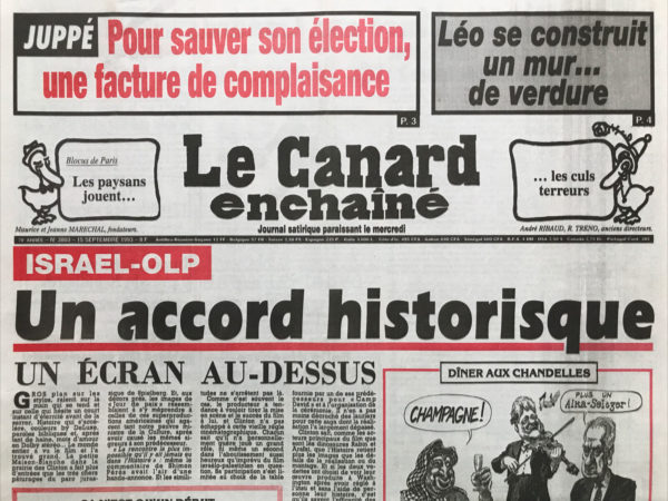 N° 3803 du Canard Enchaîné -  15 Septembre 1993