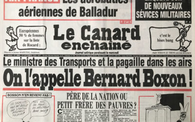 N° 3809 du Canard Enchaîné –  27 Octobre 1993