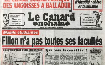N° 3812 du Canard Enchaîné –  17 Novembre 1993