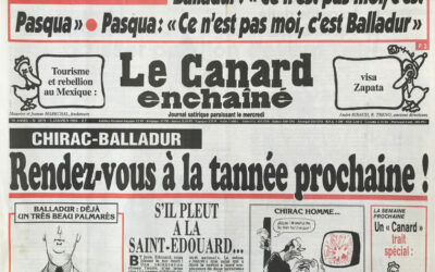 N° 3819 du Canard Enchaîné –  5 Janvier 1994