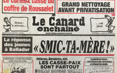 N° 3827 du Canard Enchaîné –  2 Mars 1994