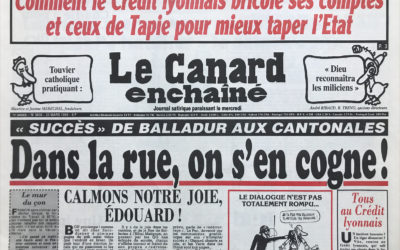 N° 3830 du Canard Enchaîné –  23 Mars 1994