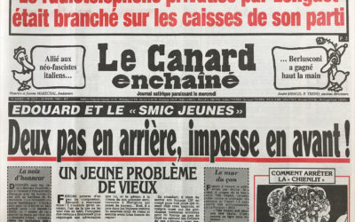 N° 3831 du Canard Enchaîné –  30 Mars 1994
