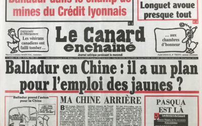 N° 3832 du Canard Enchaîné –  6 Avril 1994