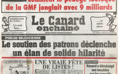 N° 3840 du Canard Enchaîné –  1 Juin 1994