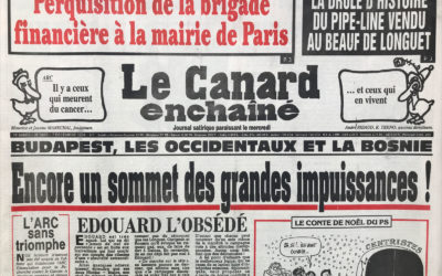 N° 3867 du Canard Enchaîné –  7 Décembre 1994