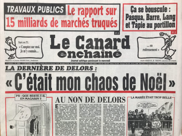 N° 3868 du Canard Enchaîné -  14 Décembre 1994
