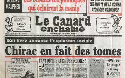 N° 3872 du Canard Enchaîné –  11 Janvier 1995