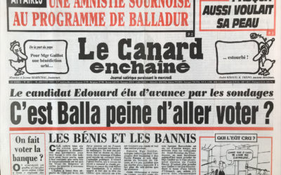 N° 3873 du Canard Enchaîné –  18 Janvier 1995