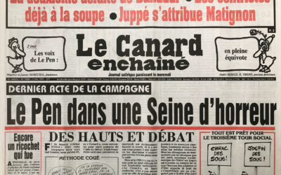 N° 3888 du Canard Enchaîné –  3 Mai 1995