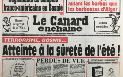 N° 3901 du Canard Enchaîné –  2 Août 1995