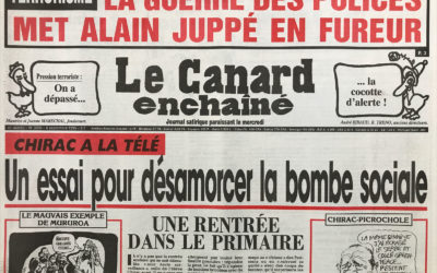 N° 3906 du Canard Enchaîné –  6 Septembre 1995
