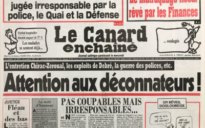 N° 3912 du Canard Enchaîné –  18 Octobre 1995