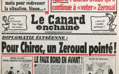 N° 3913 du Canard Enchaîné –  25 Octobre 1995