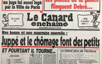 N° 3914 du Canard Enchaîné –  1 Novembre 1995
