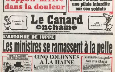 N° 3915 du Canard Enchaîné –  8 Novembre 1995