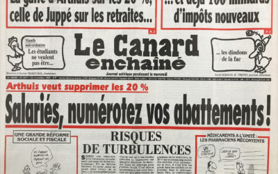 N° 3917 du Canard Enchaîné –  22 Novembre 1995