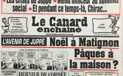 N° 3921 du Canard Enchaîné –  20 Décembre 1995