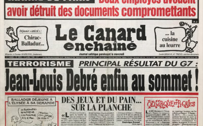 N° 3953 du Canard Enchaîné –  31 Juillet 1996